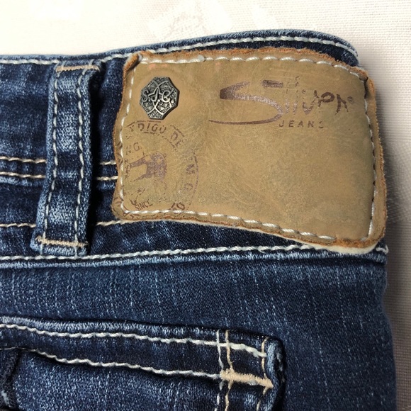 Silver Jeans • Slim Boot Tuesday Flap Jeans Sz 27 - Picture 11 of 12